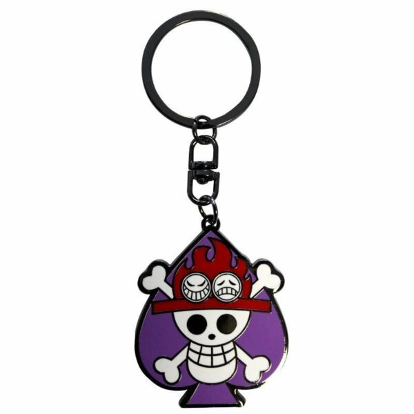 ONE PIECE - Porte-clés Skull Ace