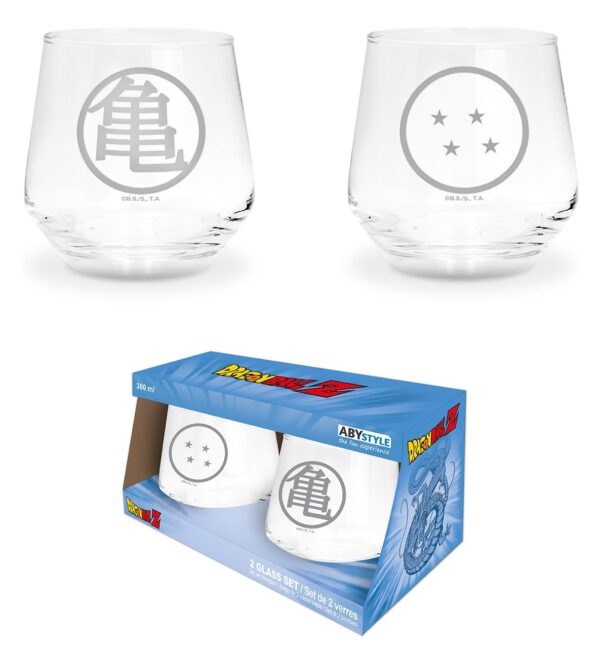 DRAGON BALL Z - Kame & Dragon Ball - Set de 2 verres 300ml