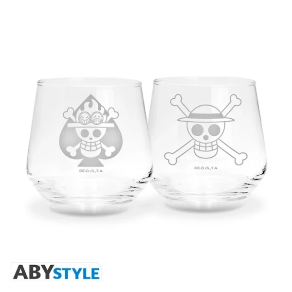 ONE PIECE - Luffy & Ace - Set de 2 Verres 30cl