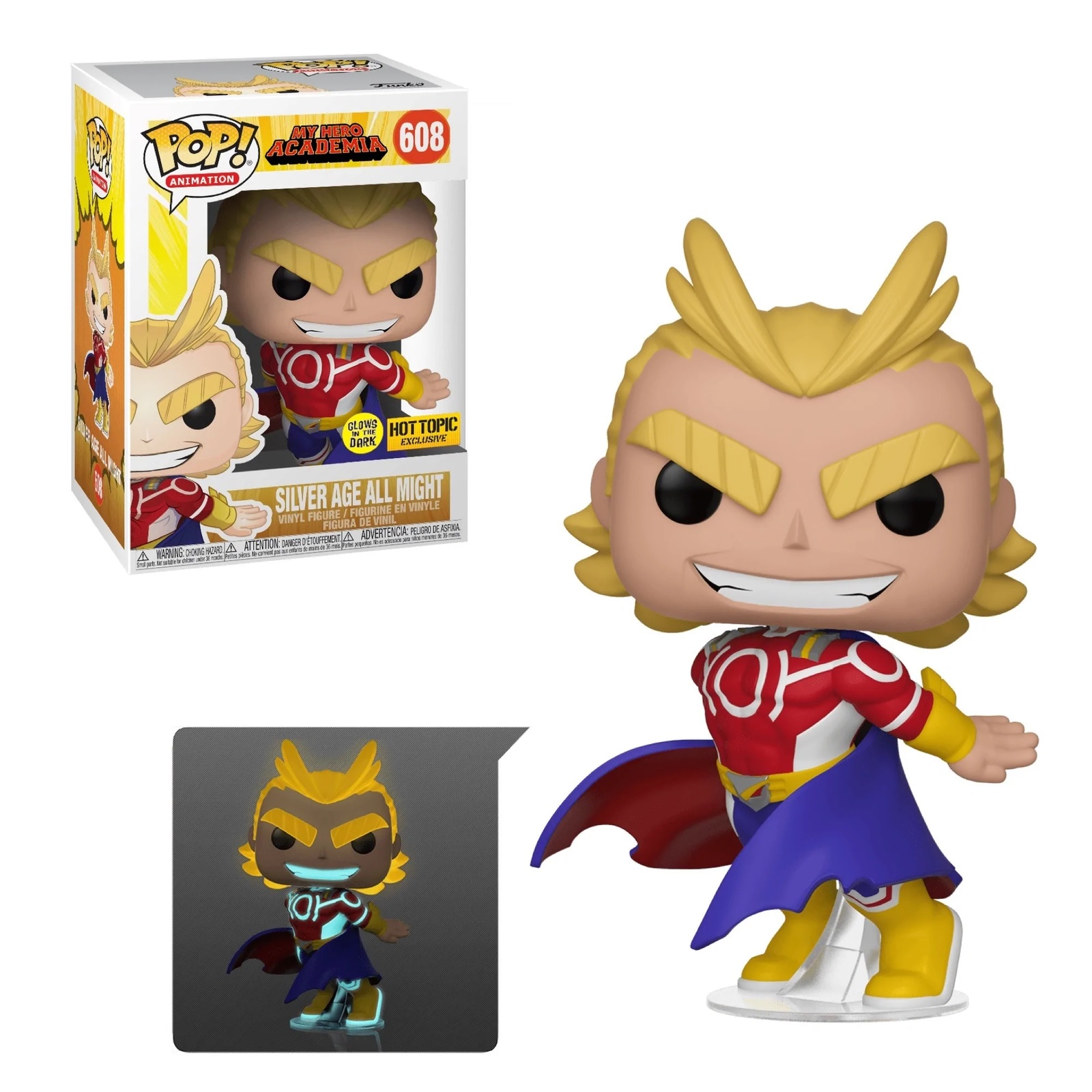 MY HERO ACADEMIA - Bobble Head POP N°608 - Silver Age All Might
