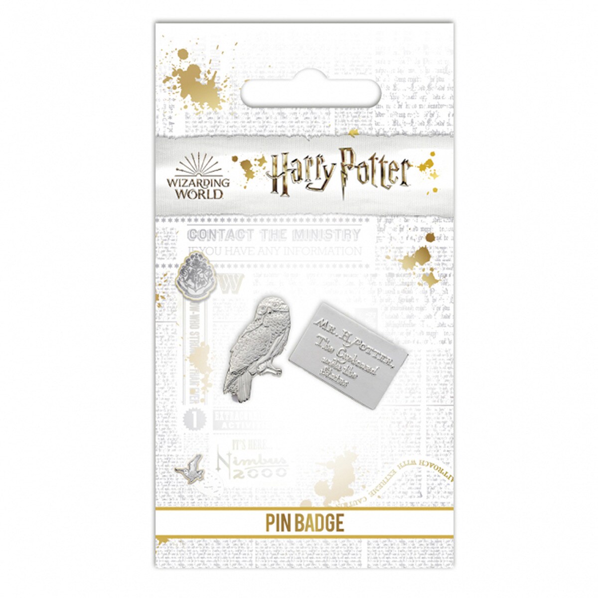 Badge pin’s Hedwige et lettre - Harry Potter