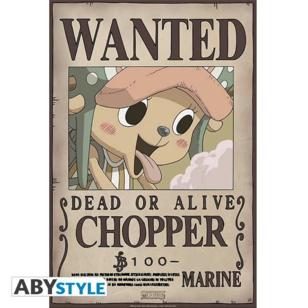 ONE PIECE - Poster "Wanted Chopper New" (52x35)