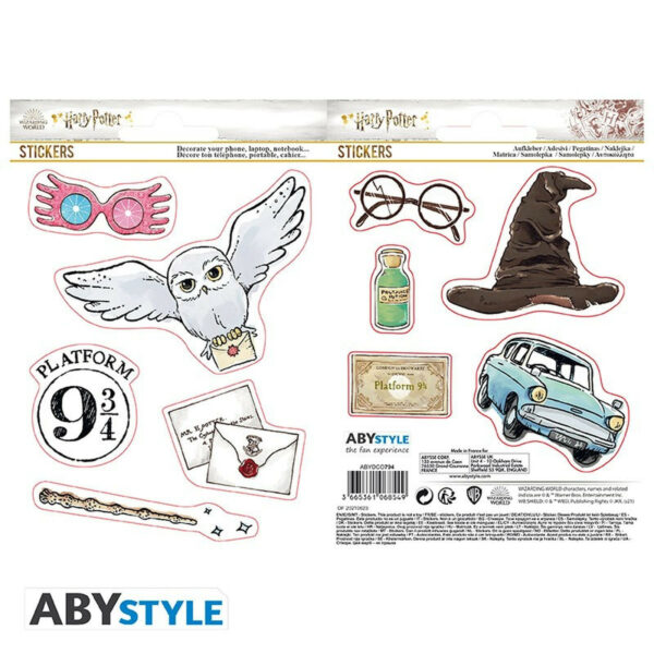 HARRY POTTER - Objets magiques - Set de 2 planches de stickers