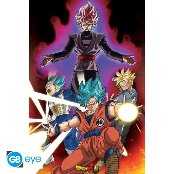 DRAGON BALL SUPER - Poster - "Goku Black"- roulé filmé (91.5x61)