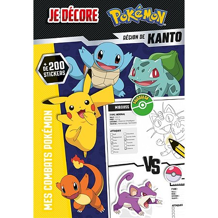 POKEMON - Je décore mes combats Pokémon - Région de Kanto