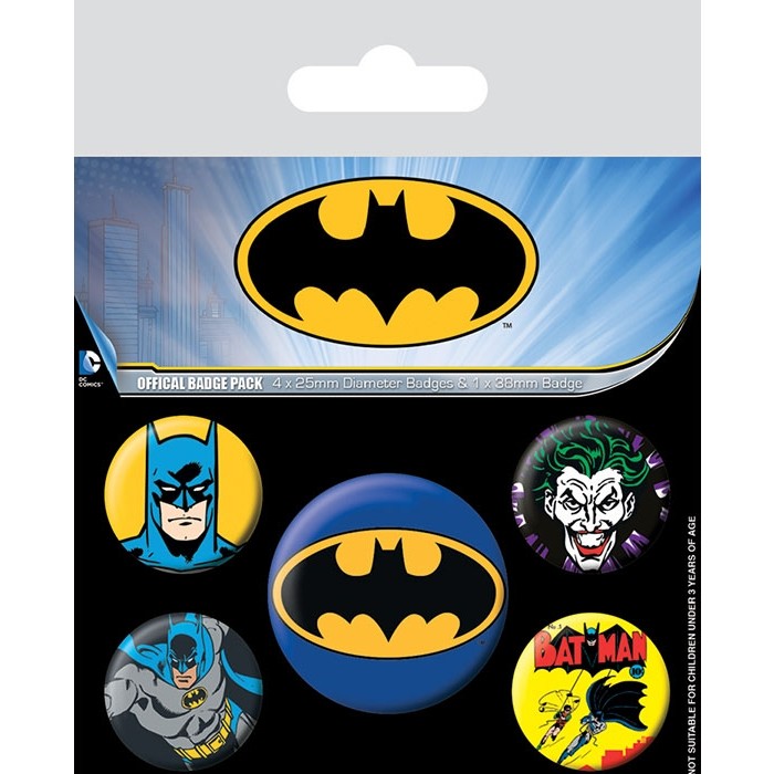 BATMAN - Characters - Pack de 5 badges