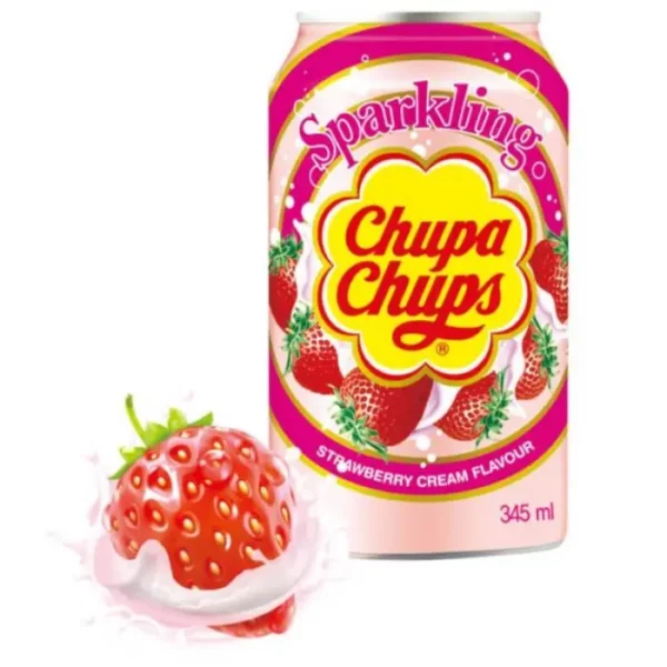 Chupa Chups Sparkling Fraise Cream Soda