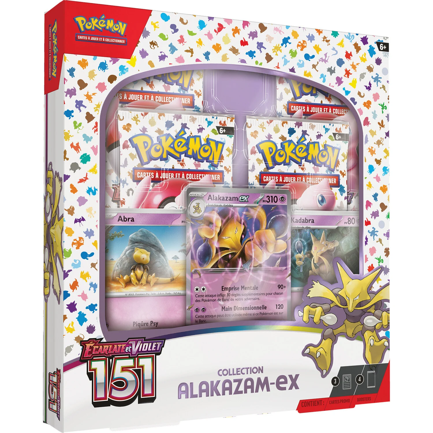 POKÉMON EV3.5 : COFFRET ALAKAZAM-EX 4B POKÉMON 151