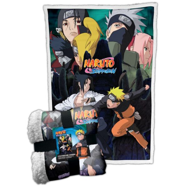 Naruto Shippuden - Plaid Naruto Vs Sasuke  100X150