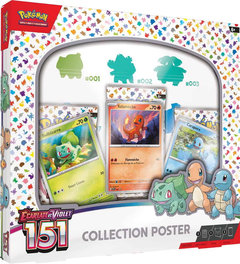 POKÉMON EV3.5 : COFFRET POSTER POKÉMON 151