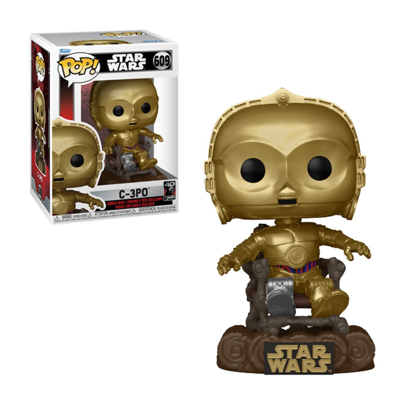 STAR WARS 6 "40EME ANNIVERSAIRE" - POP N° 609 - C3PO sur Chaise