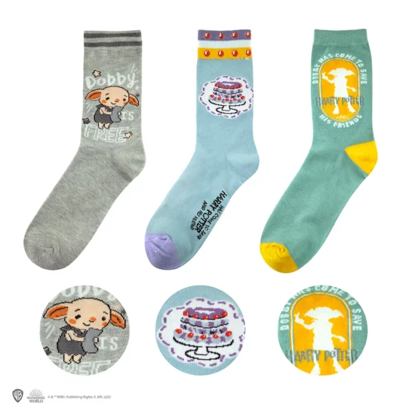 Lot 3 paires de chaussettes Dobby - Harry Potter