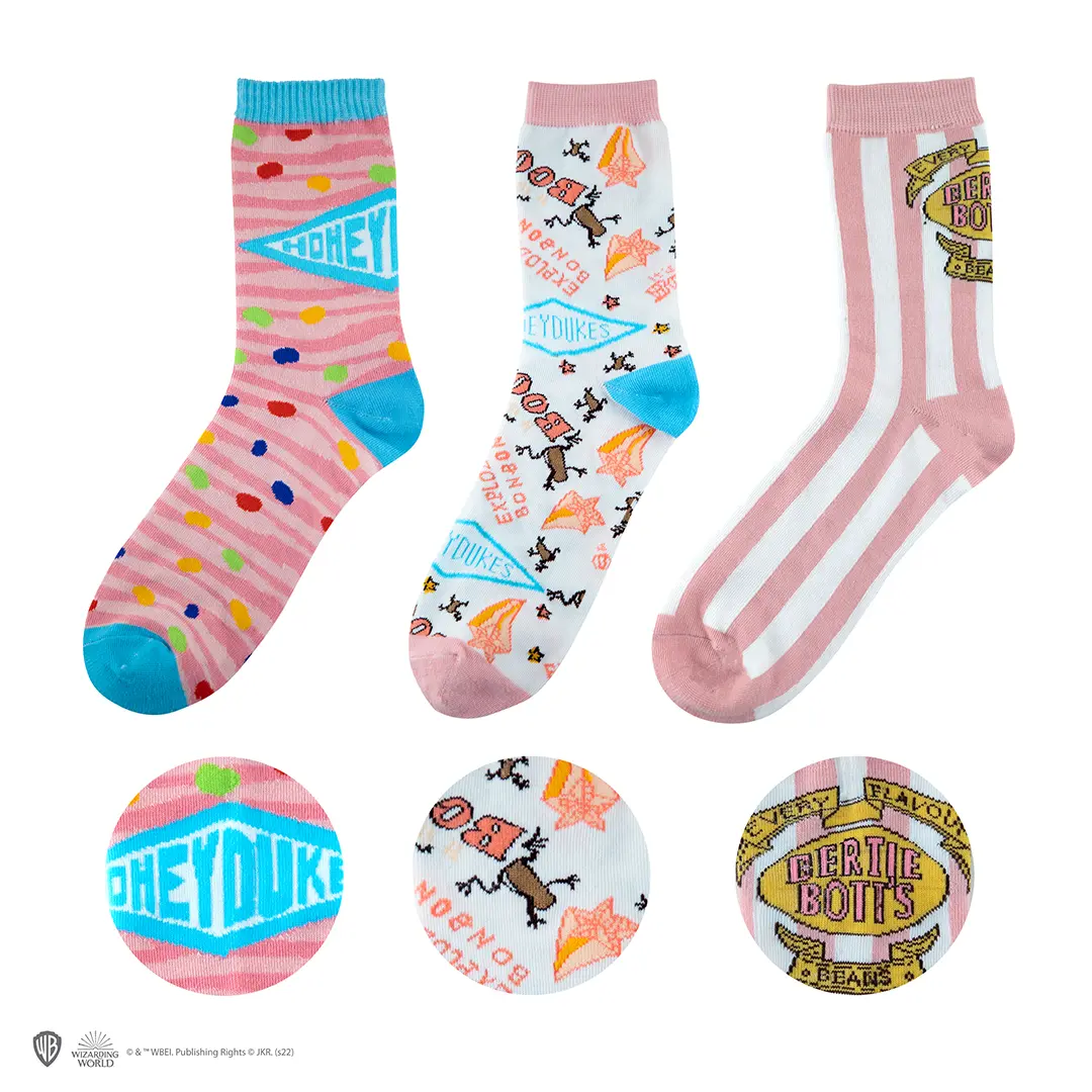 Lot 3 paires de chaussettes Honeydukes - Harry Potter