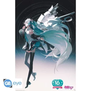 HATSUNE MIKU - Poster Maxi 91,5x61 - Joyeux 16 ème anniversaire Miku