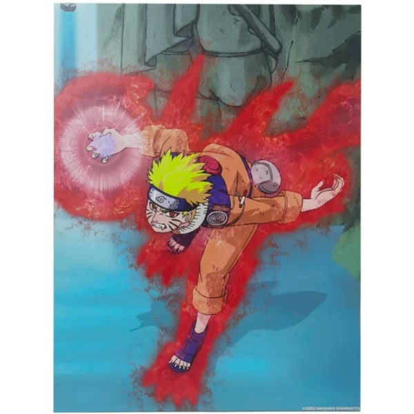 NARUTO SHIPPUDEN - Poster Naruto Metal - Metalik Art Naruto 30X40cm