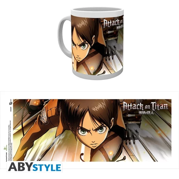 ATTACK ON TITAN - Mug - 320 ml - Attaque - Eren