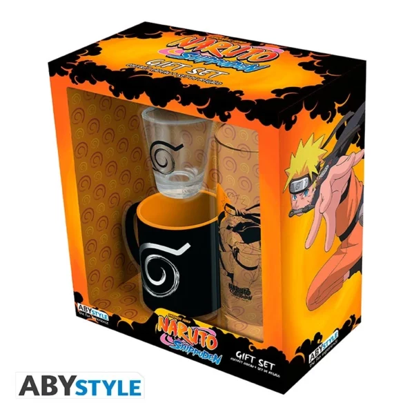 NARUTO SHIPPUDEN - Pck Verre 29cl + Shooter + Mini Mug