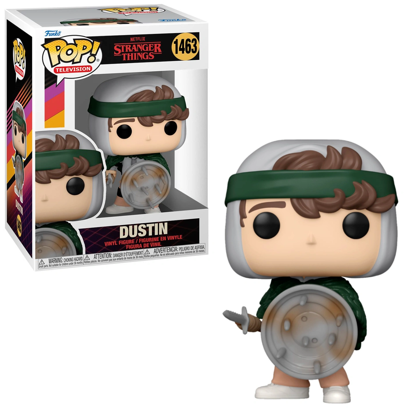 STRANGER THINGS S4 - POP TV N° 1463 - Chasseur Dustin avec Bouclier