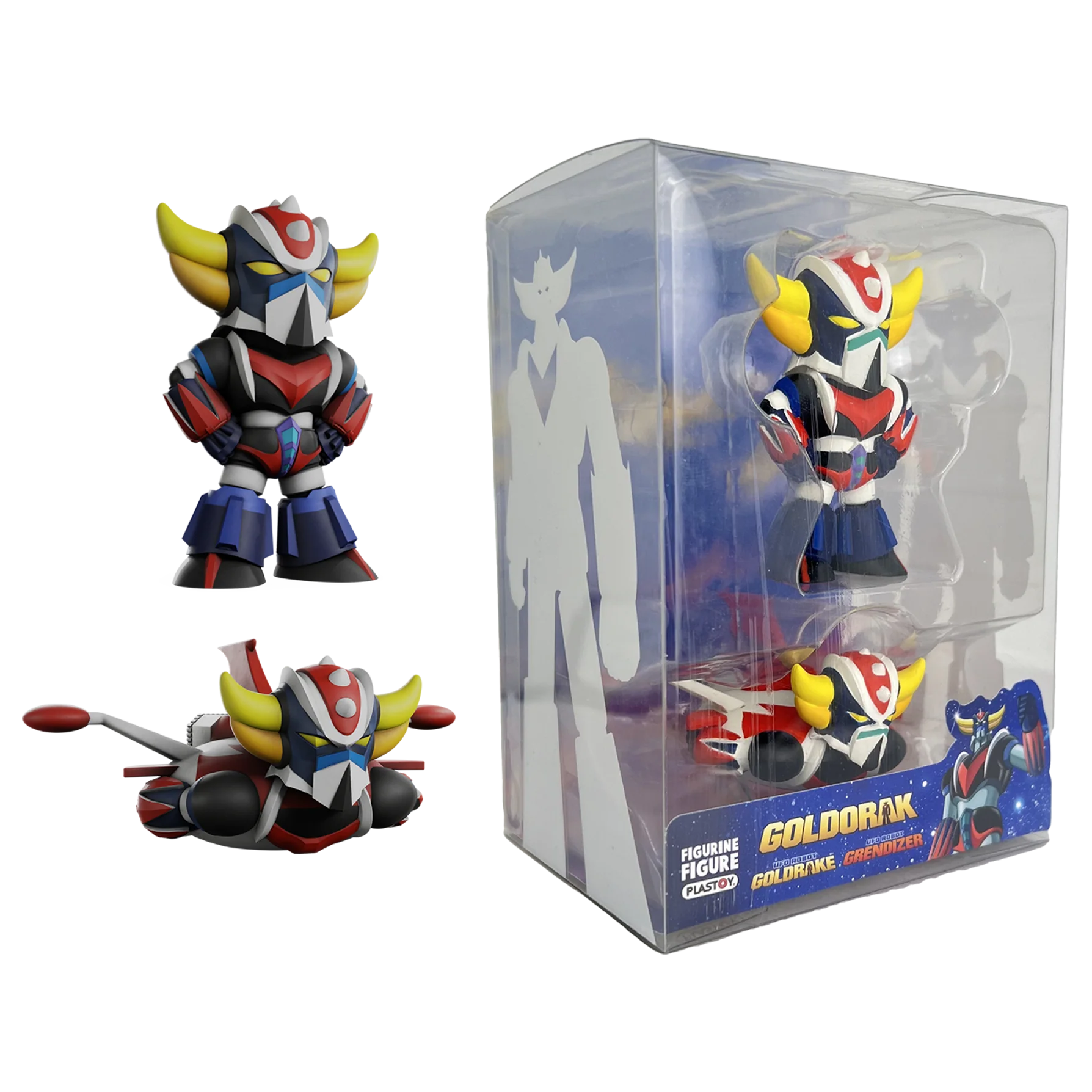 GRENDIZER - Duo Figurine Chibi Goldorak + Spacer