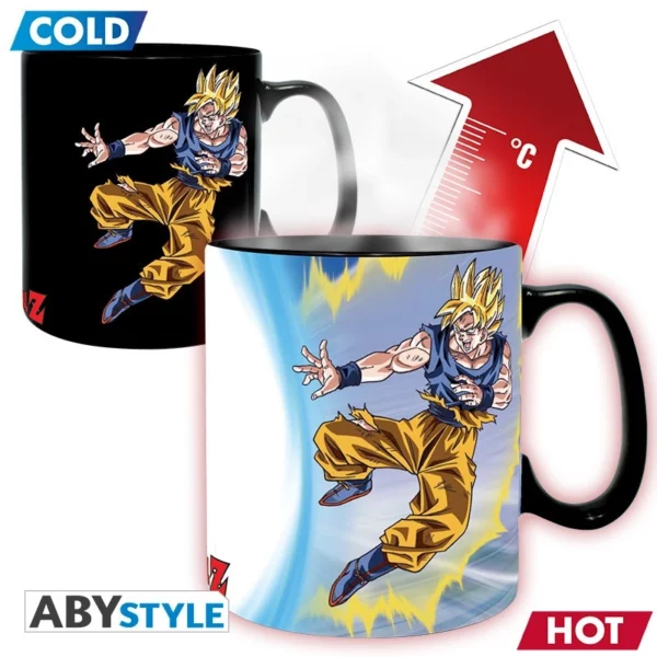 DRAGON BALL - Mug Heat Change - 460 ml - DBZ/ GokuVSBuu