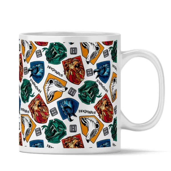 HARRY POTTER - Mug - Harry Potter Blanc Blasons des Maisons