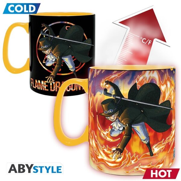 ONE PIECE - Mug Heat Change - 460 ml - Luffy & Sabo – Image 2