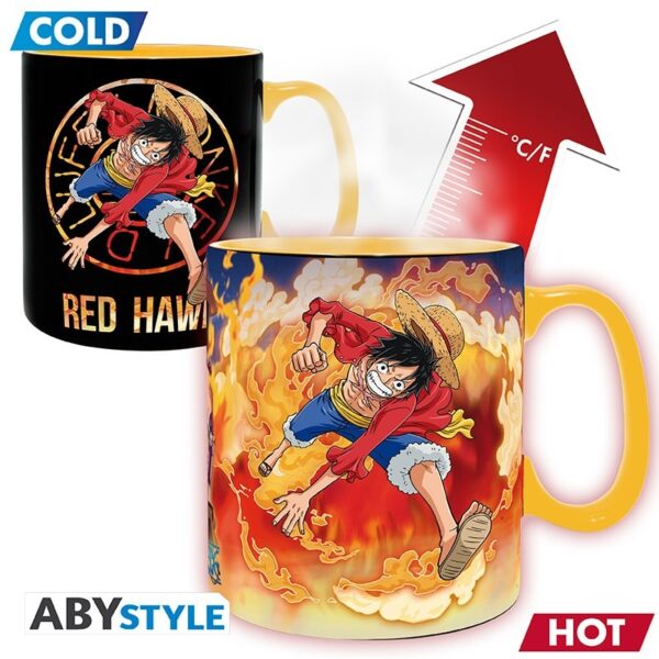 ONE PIECE - Mug Heat Change - 460 ml - Luffy & Sabo