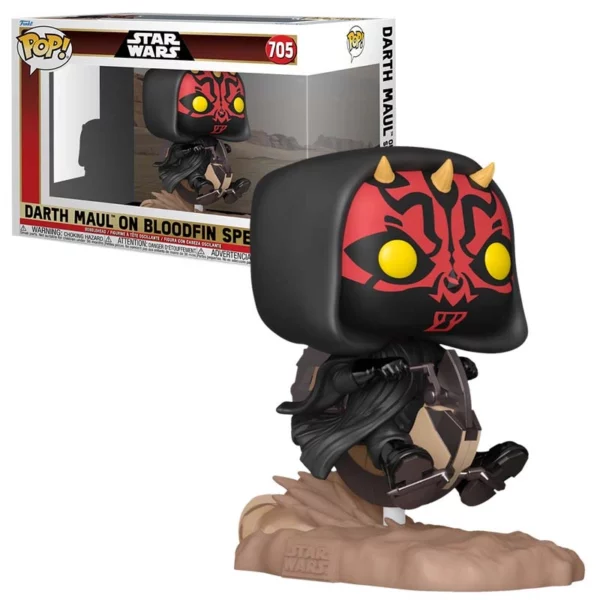 STAR WARS 1 - POP Ride DLX N° 705 - Dark Maul sur Bloodfin