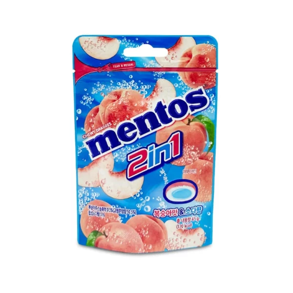 MENTOS - Peach & Soda 45g