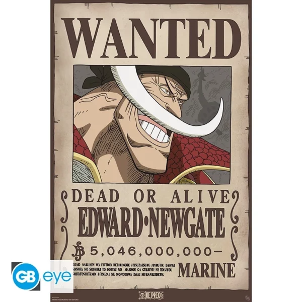 ONE PIECE Poster Wanted Barbe Blanche (91,5 x 61 cm)