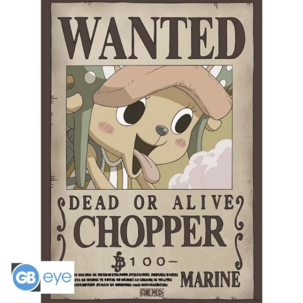 ONE PIECE - Set 2 Posters Chibi 52x38 - Wanted Chopper & Brook – Image 3