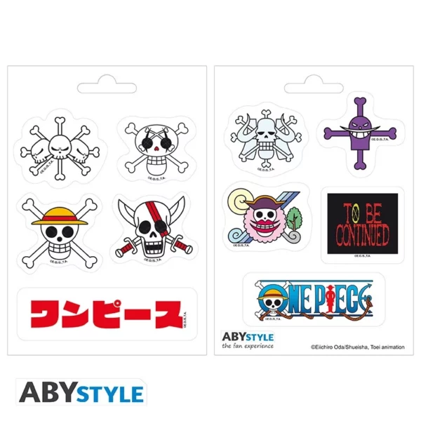 ONE PIECE - Stickers - 16x11cm/ 2 planches - Skulls des Empereurs