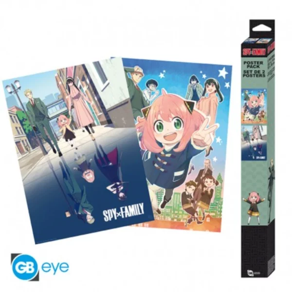 SPY X FAMILY - Set 2 Posters Chibi 52x38 - Une double famille