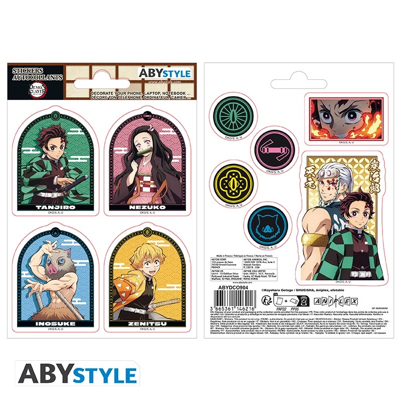 DEMON SLAYER - Stickers -16x11cm/2 planches - Quartier des plaisirs