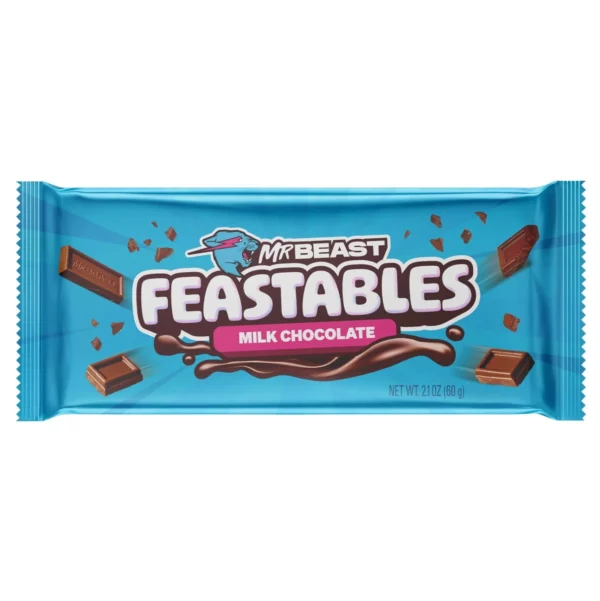 BARRE DE CHOCOLAT AU LAIT MRBEAST 60G