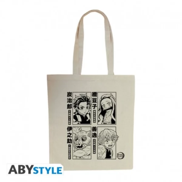 DEMON SLAYER - Tote Bag - "Tanjiro, Nezuko, Zenitsu & Inosuke S2"