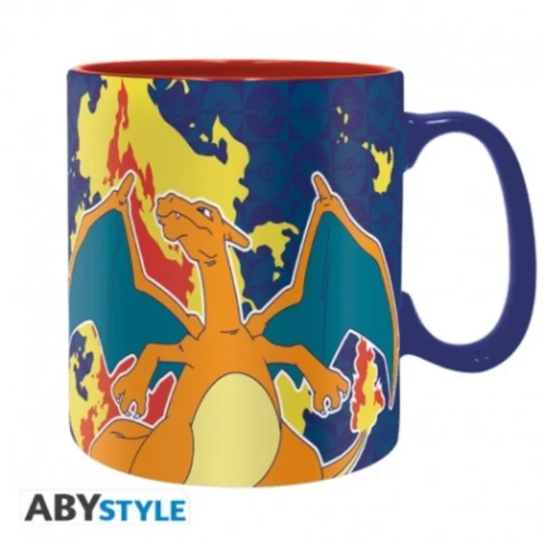 POKEMON - Mug - 460 ml - Dracaufeu effet métal