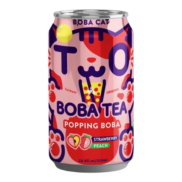 Boba Cat - Tapioca - Fraise & Pêche