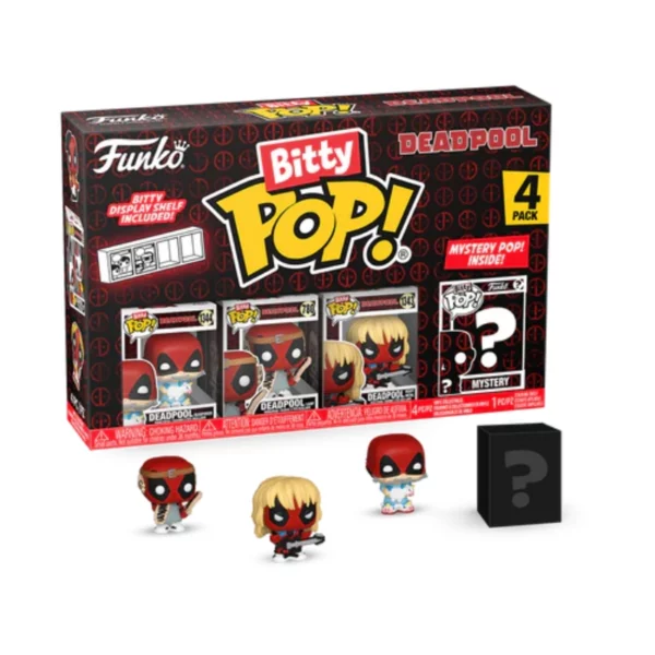 DEADPOOL - Bitty Pop 4 Pack 2.5cm - Sleepover