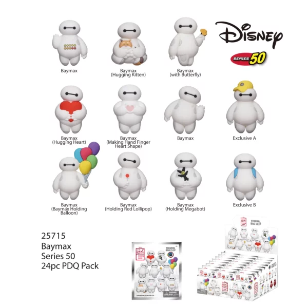 BAYMAX - Series 1 - 3D Foam Bag Clip