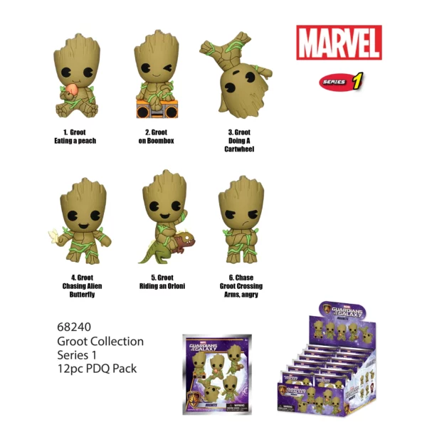 GROOT - Series 1 - 3D Foam Magnets in blind bags