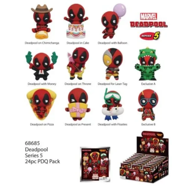 MARVEL - Deadpool - Series 5 - 3D Foam Bag Clip