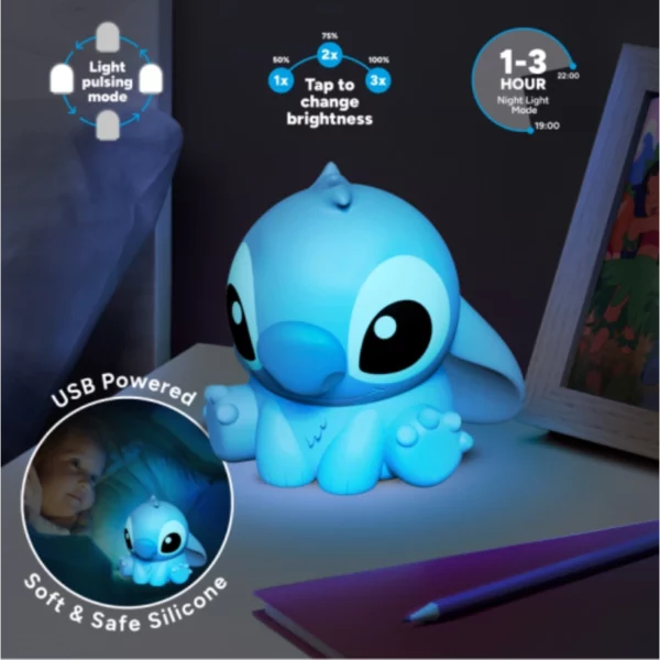 LILO & STITCH - Stitch - Lampe en Silicone Rechargeable 15cm