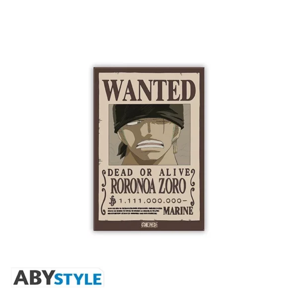 ONE PIECE - Aimant Standard - Wanted Zoro