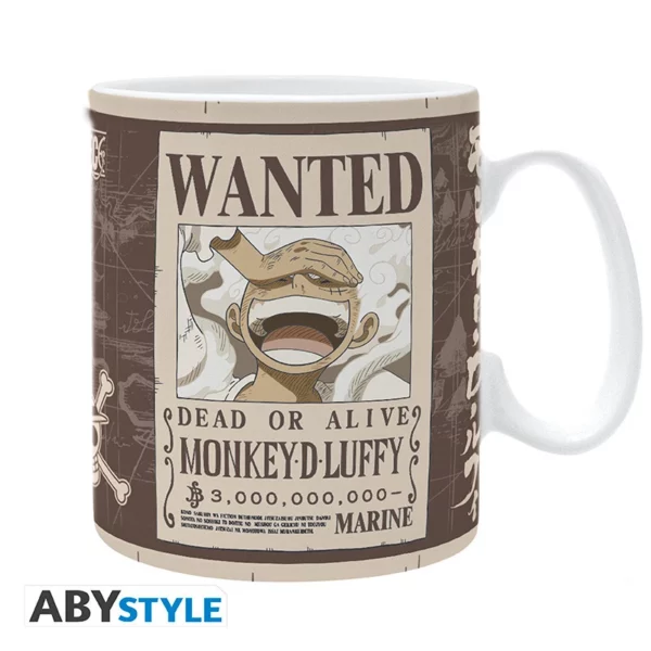 ONE PIECE - Mug - 460 ml - "Luffy Wanted"