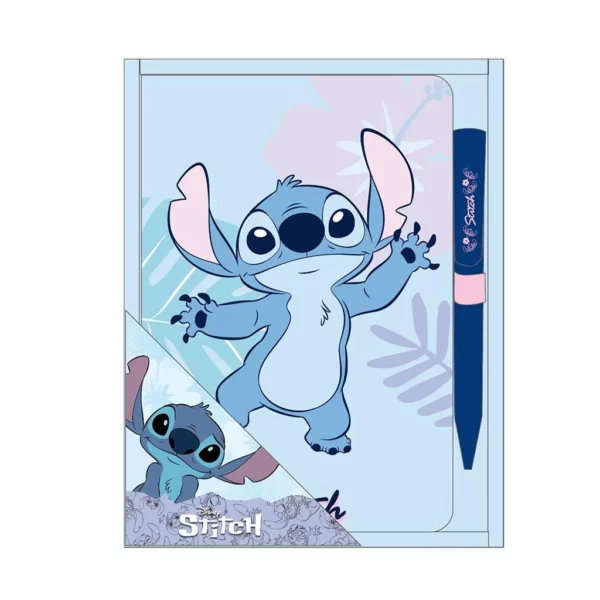 STITCH - Squishy - Gift Box Notebook + Stylo Bille