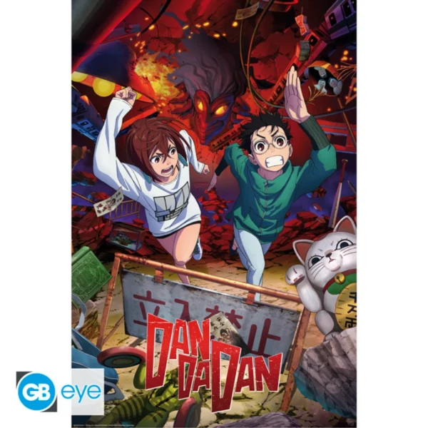 DAN DA DAN - Poster Maxi 91,5x61 - Key art Momo & Okarun