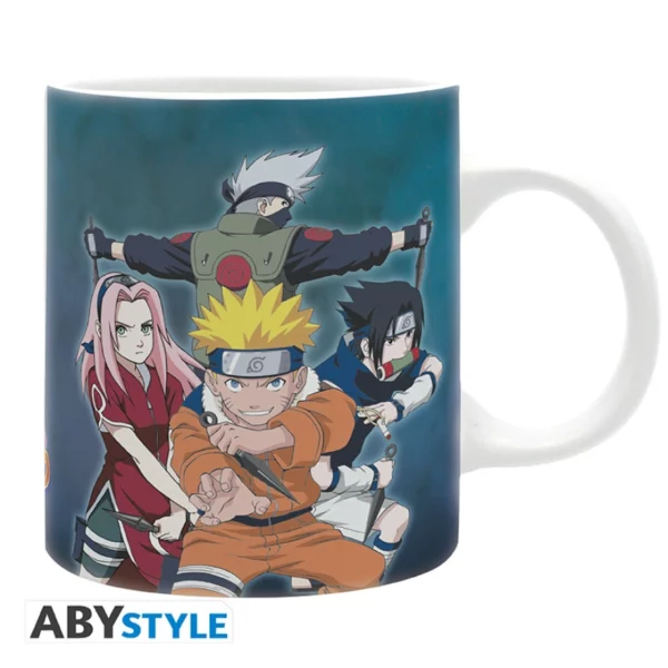 NARUTO - Mug - 320 ml - Equipe 7 vs Haku/Zabuza