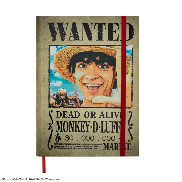 ONE PIECE NETFLIX - Carnet rigide Luffy Wanted