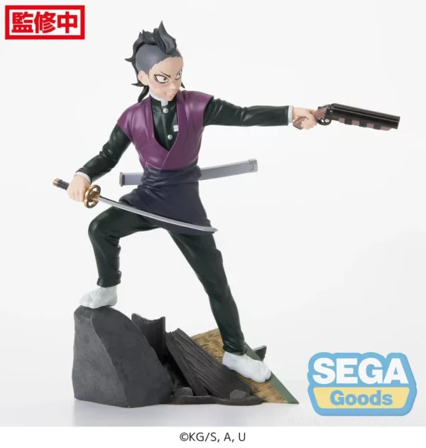 DEMON SLAYER - Genya Shinazugawa - Statuette Xross Link Anime 15cm